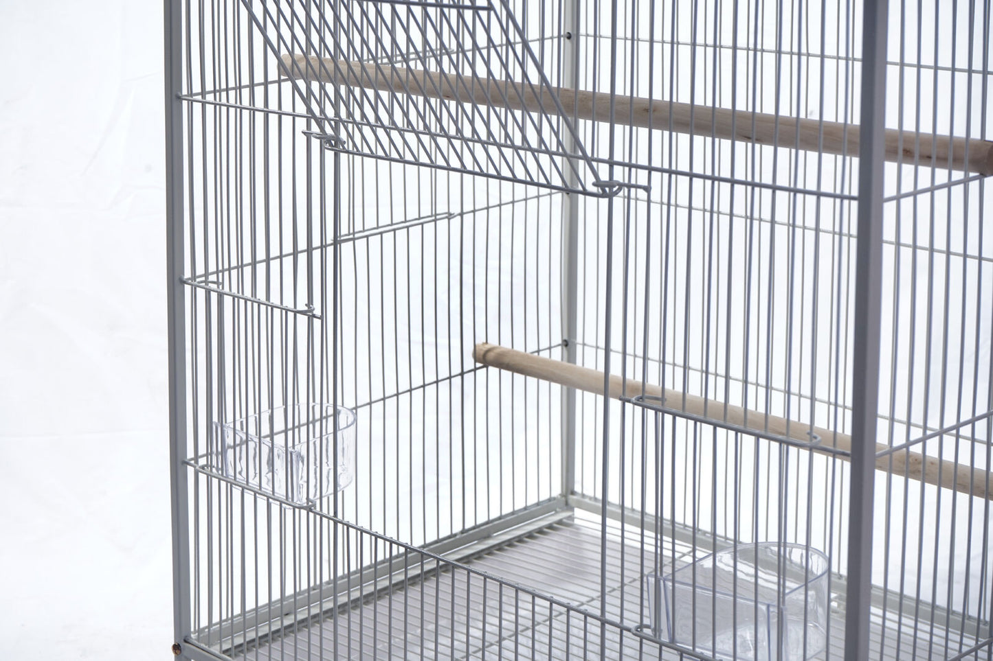 YES4PETS 98cm Bird Cage Parrot Aviary Pet Stand-alone Budgie Perch Castor Wheels