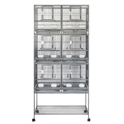 YES4PETS 208cm XXL Stackable Breeding Bird Budgies Aviary Cage