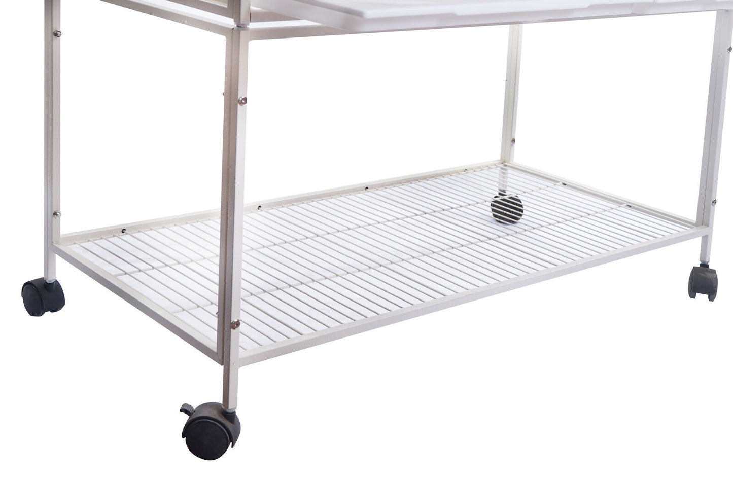 YES4PETS White Breeding Bird Budgies Aviary Cage Shelf Wheels