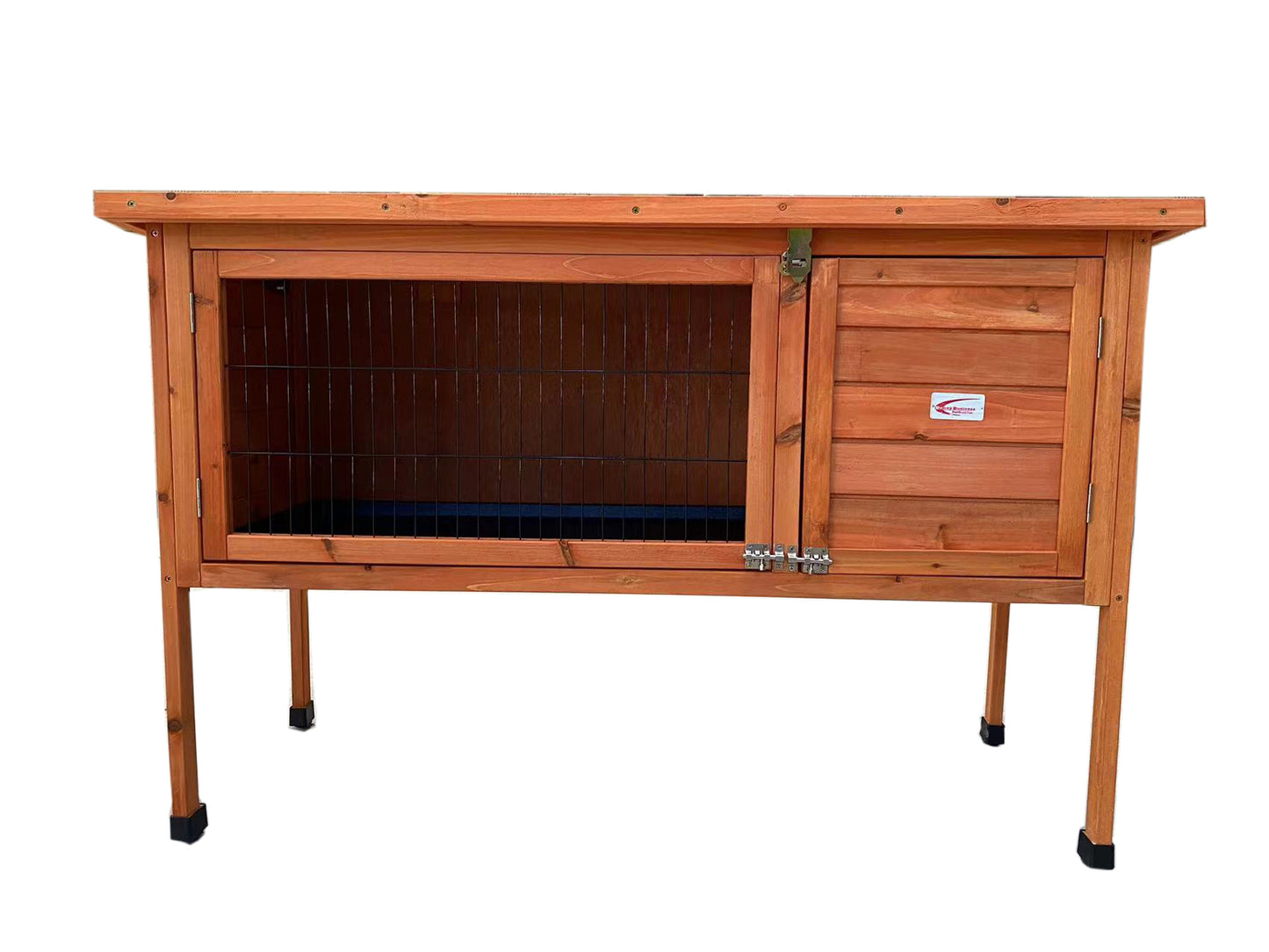 YES4PETS Large Single Wooden Pet Rabbit Hutch Guinea Pig Ferret Cage