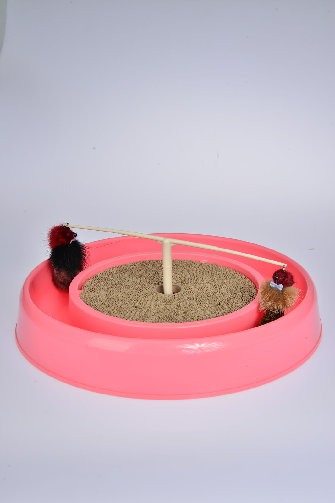 YES4PETS Cat Play Box Kit Pet Toy Kitten Toys Interactive Claw Ball Hunting Toy Pink