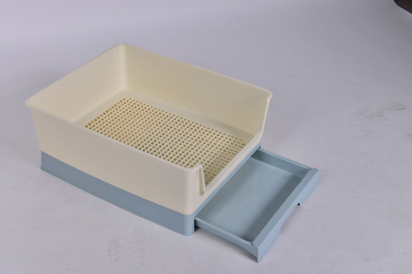 YES4PETS Medium Dog Potty Training Tray Pet Puppy Toilet Trays Loo Pad Mat With Wall Blue