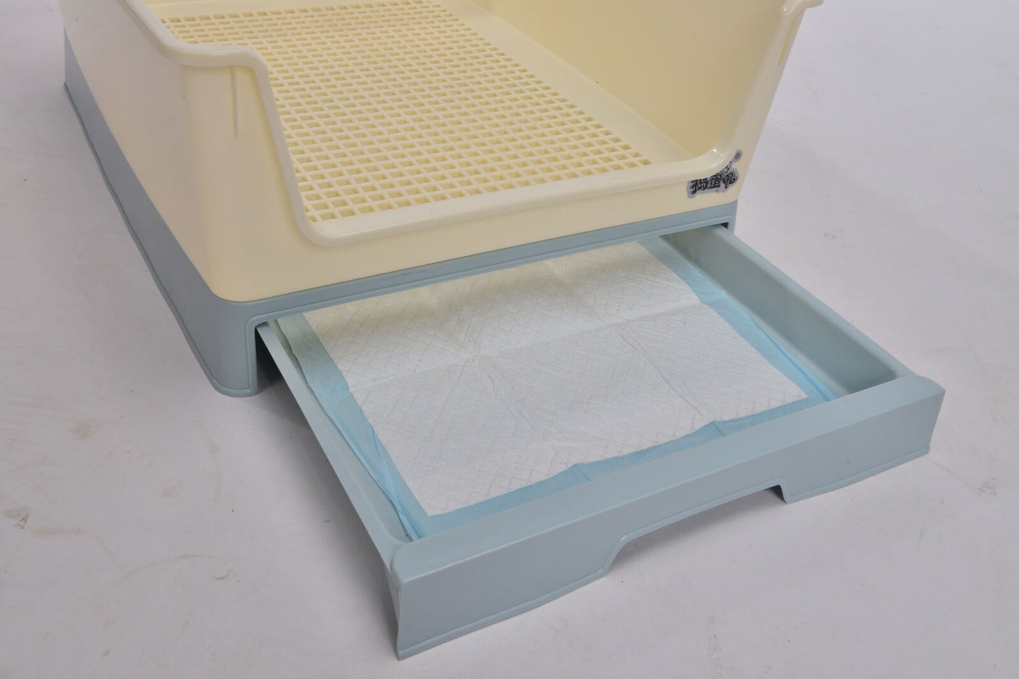 YES4PETS Medium Dog Potty Training Tray Pet Puppy Toilet Trays Loo Pad Mat With Wall Blue