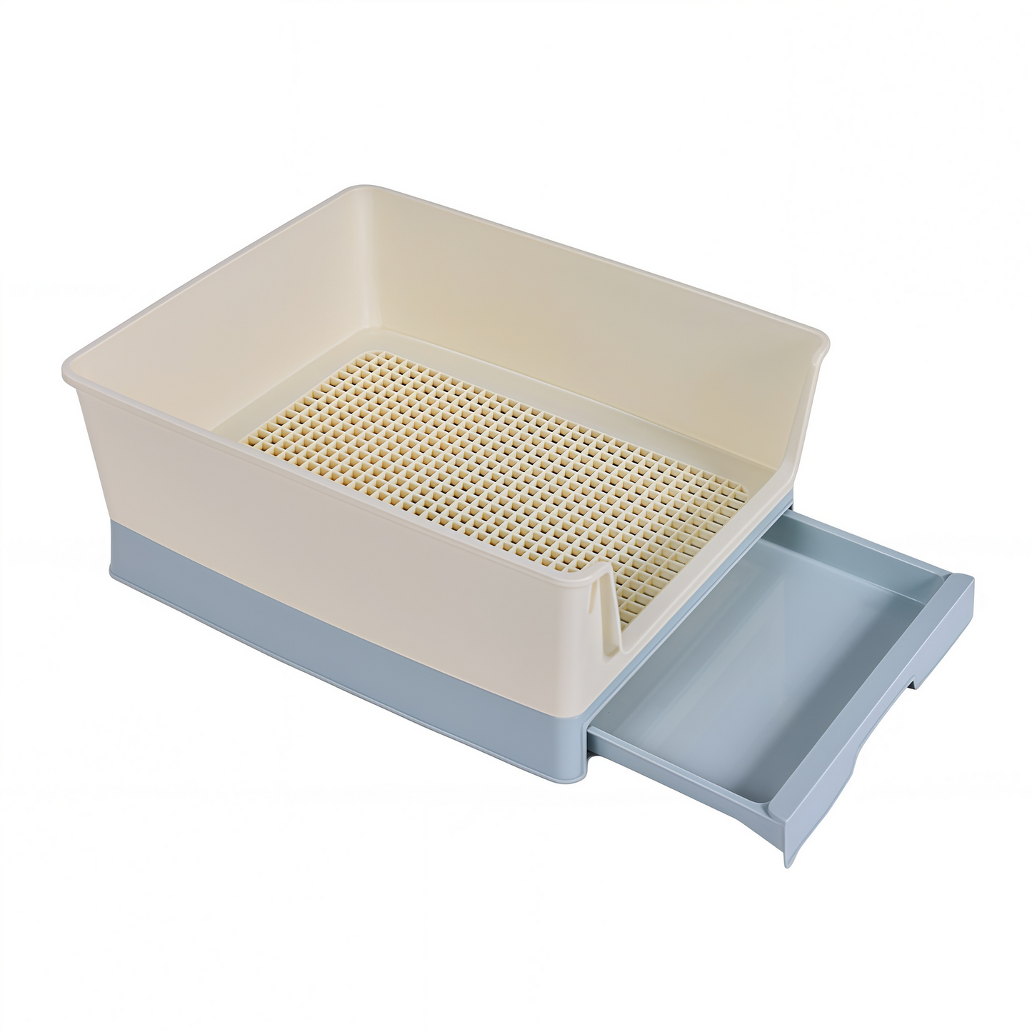 YES4PETS Medium Dog Potty Training Tray Pet Puppy Toilet Trays Loo Pad Mat With Wall Blue