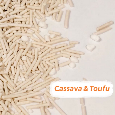 16KG Cassava Mix Original Tofu Biodegradable Flushable Clumping Cat Eco Litter