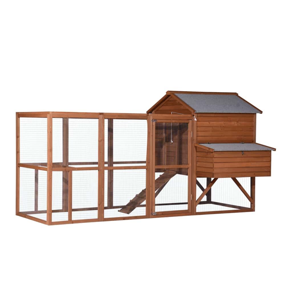 YES4PETS XXXL Chicken Coop Rabbit Hutch Ferret Cage Hen Chook Cat Kitten House With Run