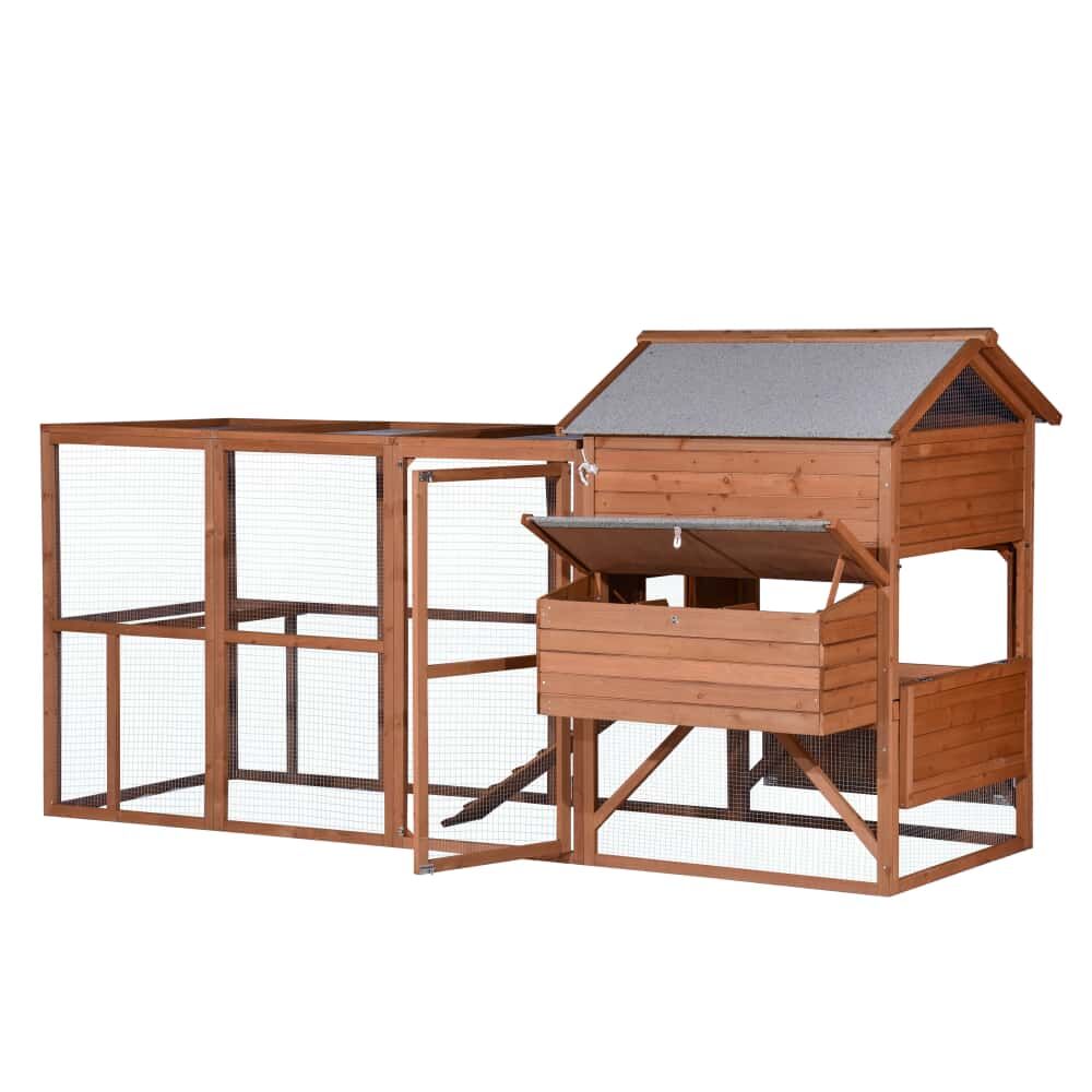 YES4PETS XXXL Chicken Coop Rabbit Hutch Ferret Cage Hen Chook Cat Kitten House With Run