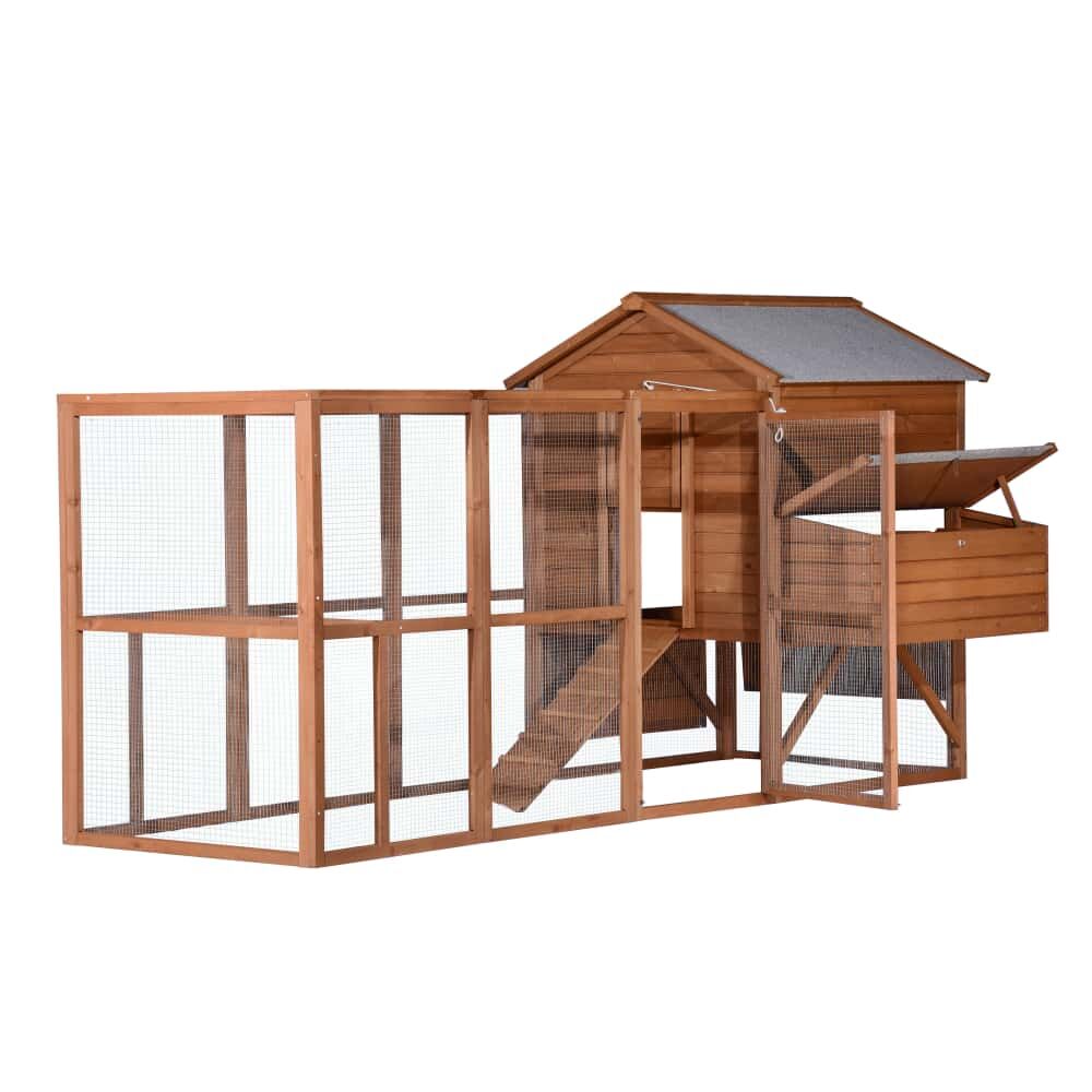 YES4PETS XXXL Chicken Coop Rabbit Hutch Ferret Cage Hen Chook Cat Kitten House With Run