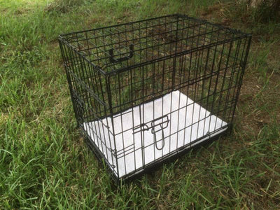 YES4PETS 30' Collapsible Metal Dog Crate Cage Cat Carrier With Mat
