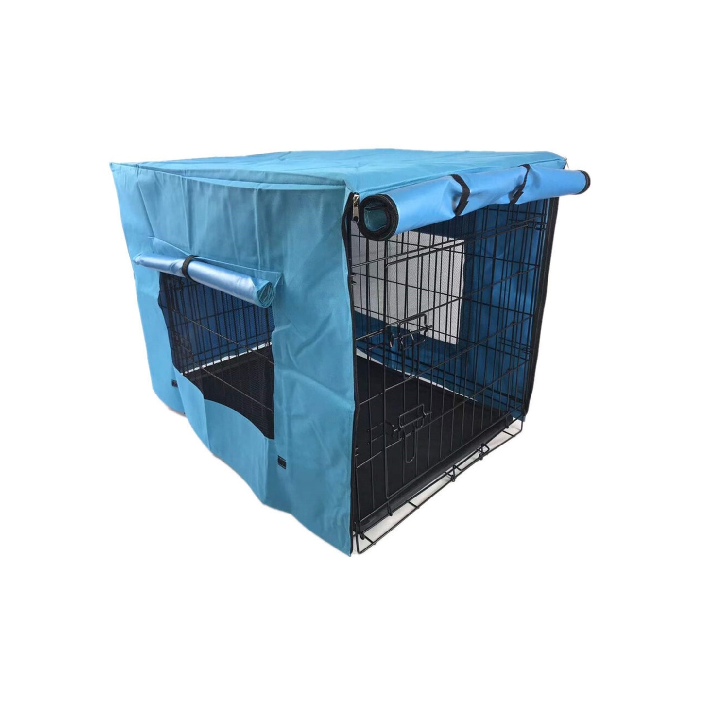 42' Portable Foldable Dog Cat Rabbit Collapsible Crate Pet Rabbit Cage with Cover