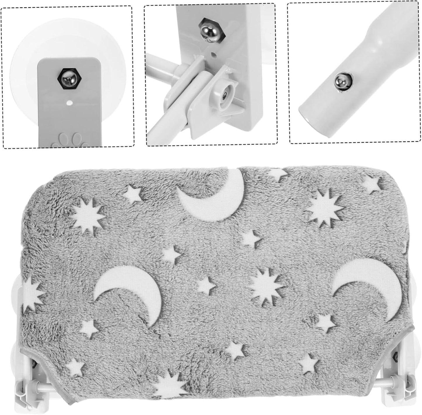 YES4PETS Pet Cat Window Mounted Durable Seat Hammock Perch Bed Night Glow