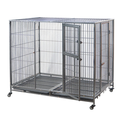 YES4PETS XXL Pet Dog Cat Cage Metal Crate Kennel Portable Puppy Cat Rabbit House With Cover