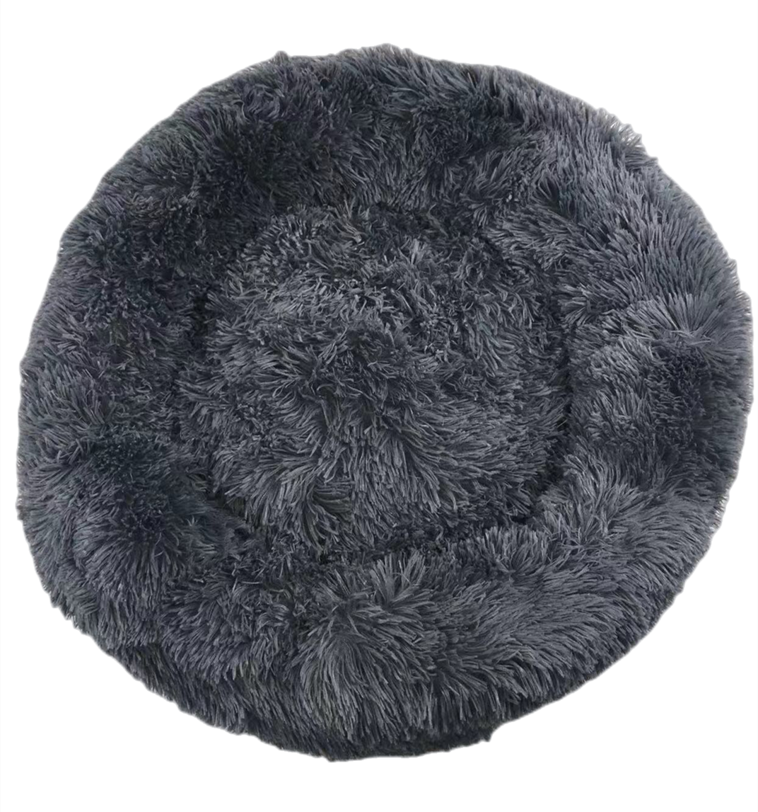 YES4PETS S/M/L Round Calming Plush Cat Dog Bed Comfy Puppy Fluffy Bedding