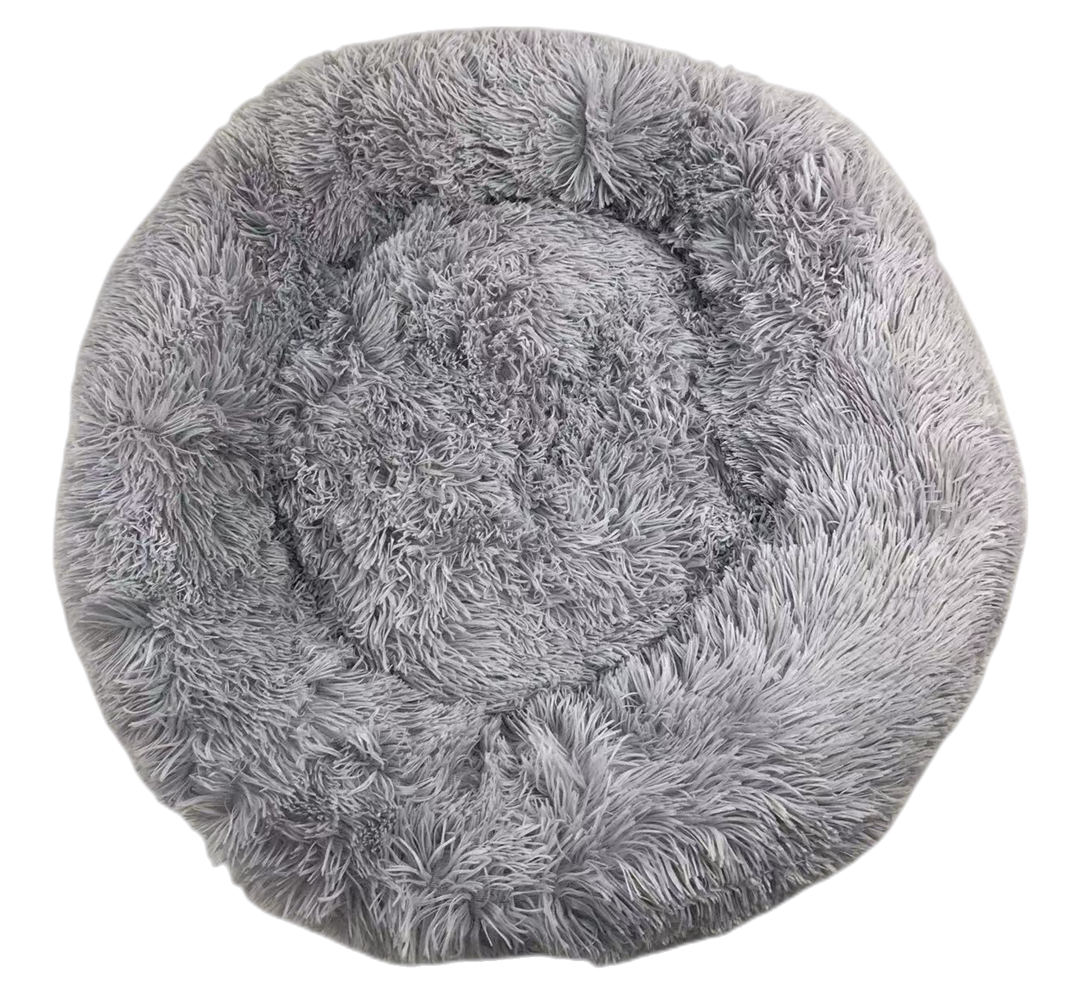 YES4PETS S/M/L Round Calming Plush Cat Dog Bed Comfy Puppy Fluffy Bedding