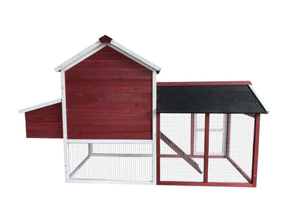 YES4PETS Red Large Chicken Coop Rabbit Hutch Guinea Pig Cat Cage Ferret House