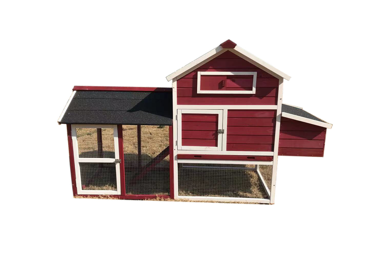 YES4PETS Red Large Chicken Coop Rabbit Hutch Guinea Pig Cat Cage Ferret House