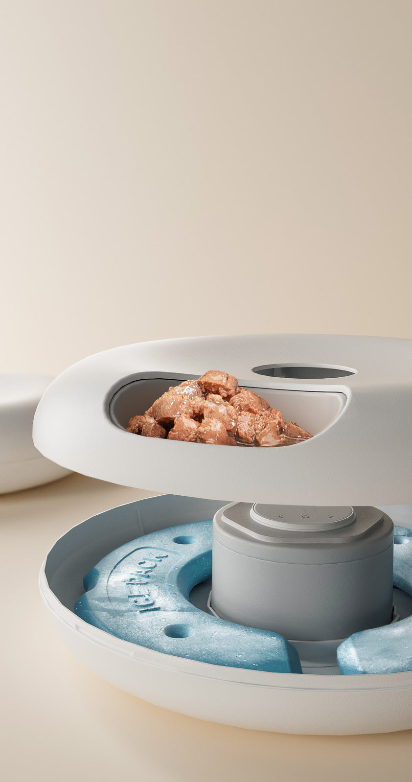 6 Meal Automatic Pet Dog Cat Food Feeder Dispenser with Programmable Timer White