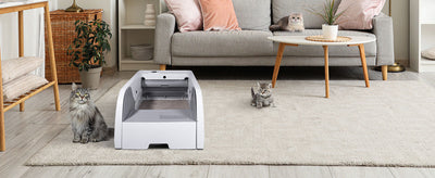 YES4PETS Automatic Smart Cat Toilet Litter Box Tray Self Cleaning
