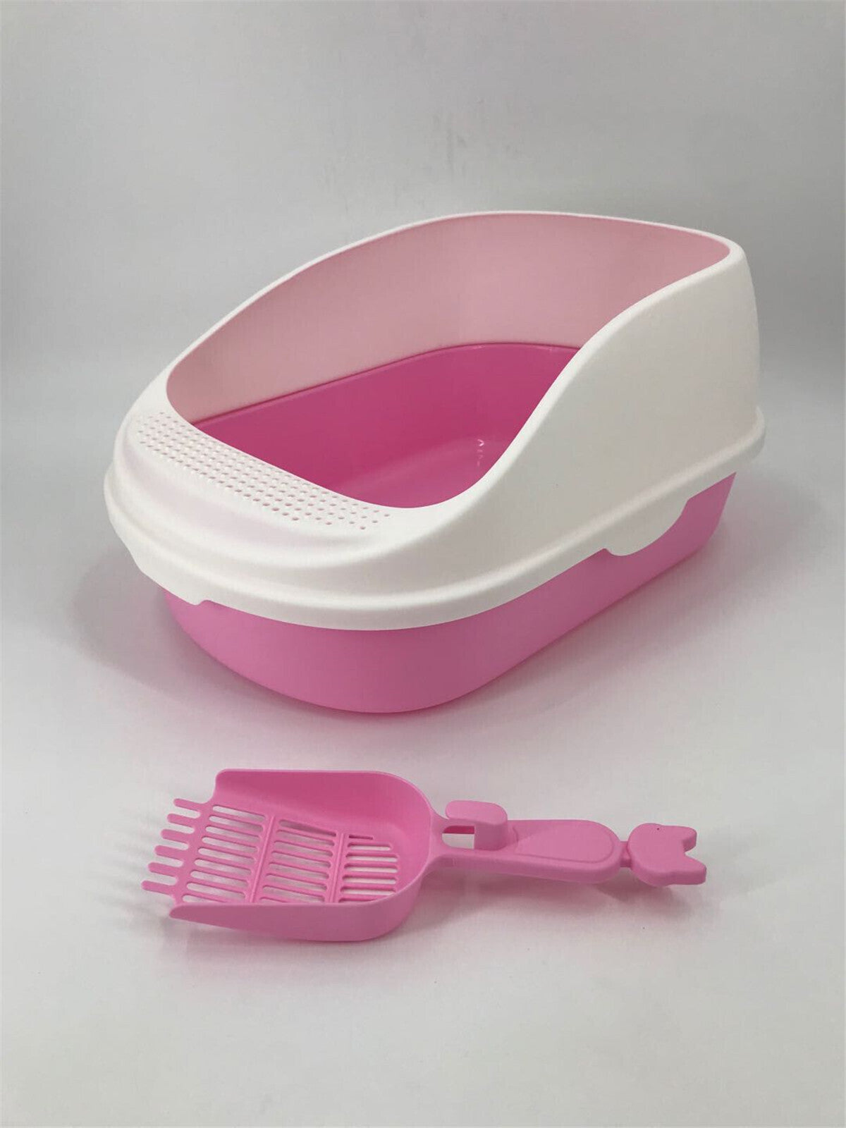 YES4PETS Large Deep Cat Toilet Litter Box Tray High Wall with Scoop 5 Color
