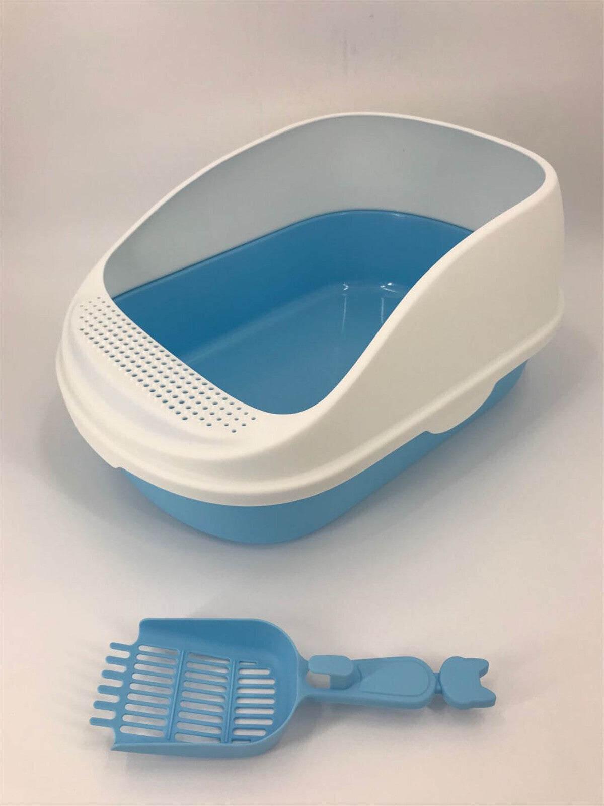 YES4PETS Large Deep Cat Toilet Litter Box Tray High Wall with Scoop 5 Color