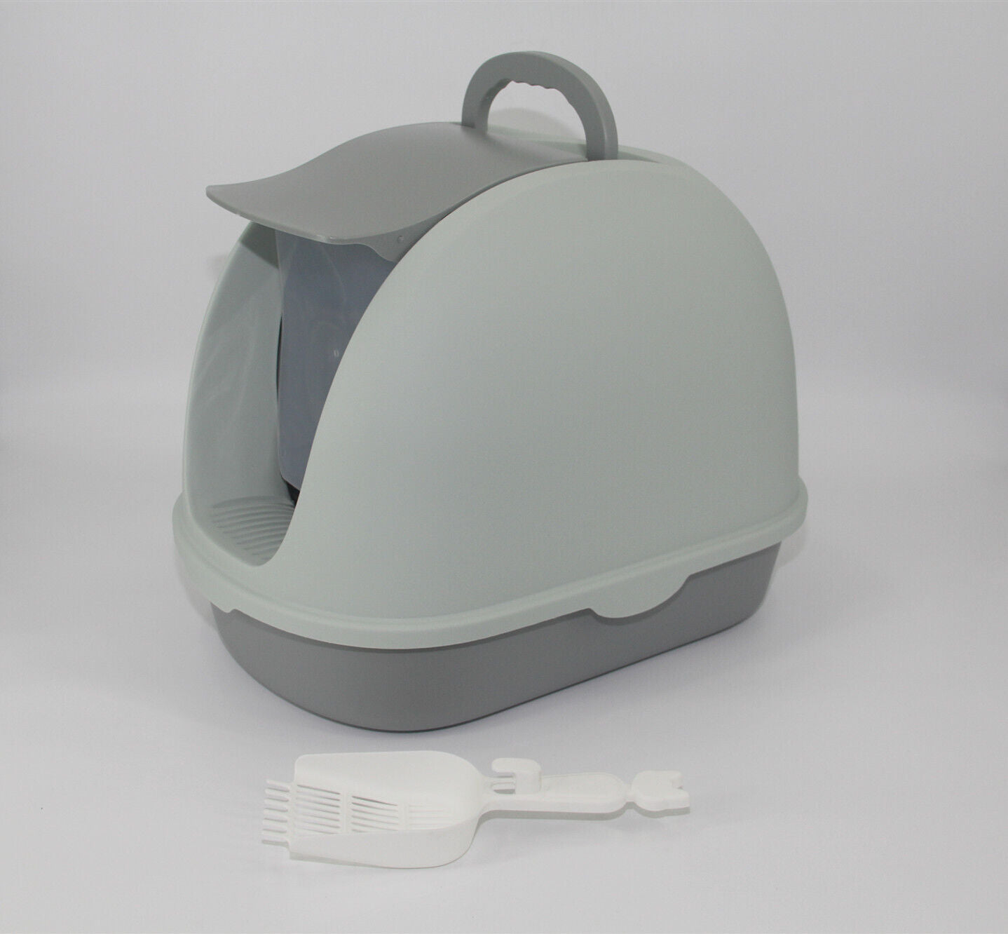 YES4PETS Portable Hooded Cat Toilet Litter Box Tray House with Handle and Scoop