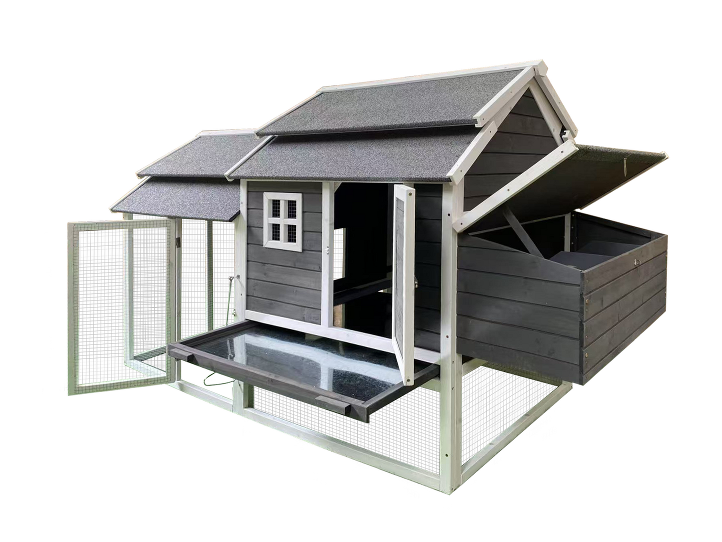 YES4PETS 230 CM XL Chicken Coop Rabbit Hutch Guinea Pig Cage Ferret House