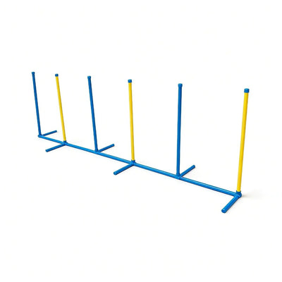 YES4PETS Portable Dog Puppy Training Practice Weave Poles Agility Post Set