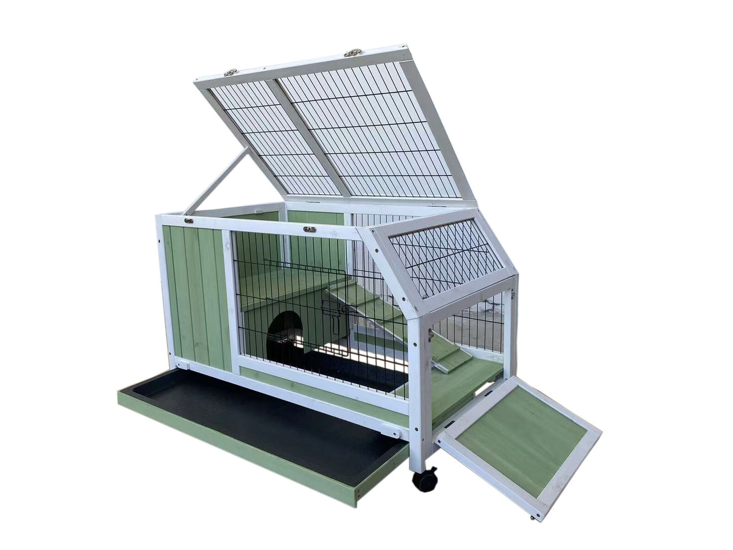 YES4PETS Rabbit Hutch Cat Ferret House Cage Guinea Pig Ferret Cage