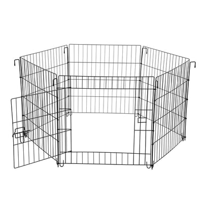 YES4PETS 24' 6 Panel Pet Playpen Fold Exercise Cage Fence Enclosure