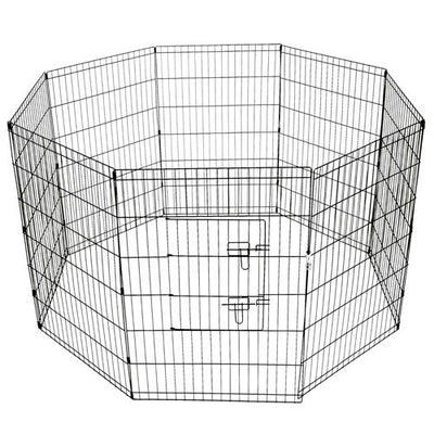 YES4PETS 120 cm 8 Panel Pet Dog Playpen Exercise Cage Puppy Crate Enclosure Cat Fence With Cover