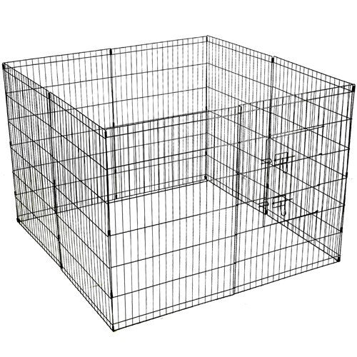 YES4PETS 120 cm 8 Panel Pet Dog Playpen Exercise Cage Puppy Crate Enclosure Cat Fence With Cover