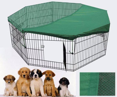 YES4PETS 120 cm 8 Panel Pet Dog Playpen Exercise Cage Puppy Crate Enclosure Cat Fence With Cover