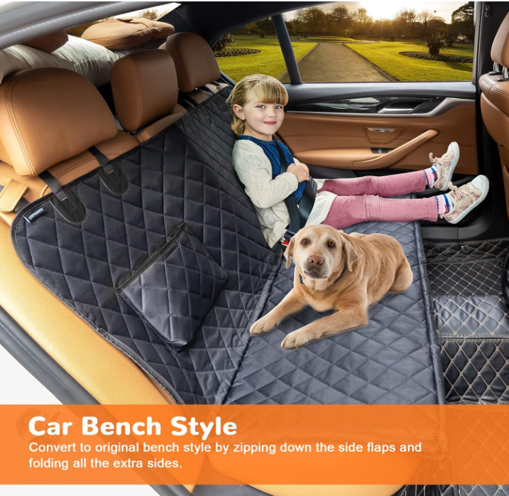 YES4PETS Waterproof Premium Pet Cat Dog Back Car Seat Cover Hammock NonSlip Mat Protector 135x145cm