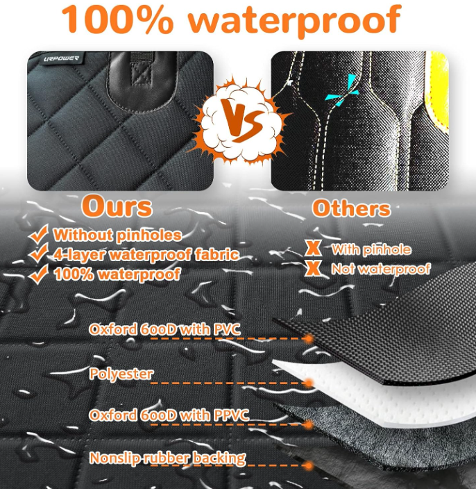 YES4PETS Waterproof Window Premium Pet Cat Dog Back Car Seat Cover Hammock NonSlip Mat Protector