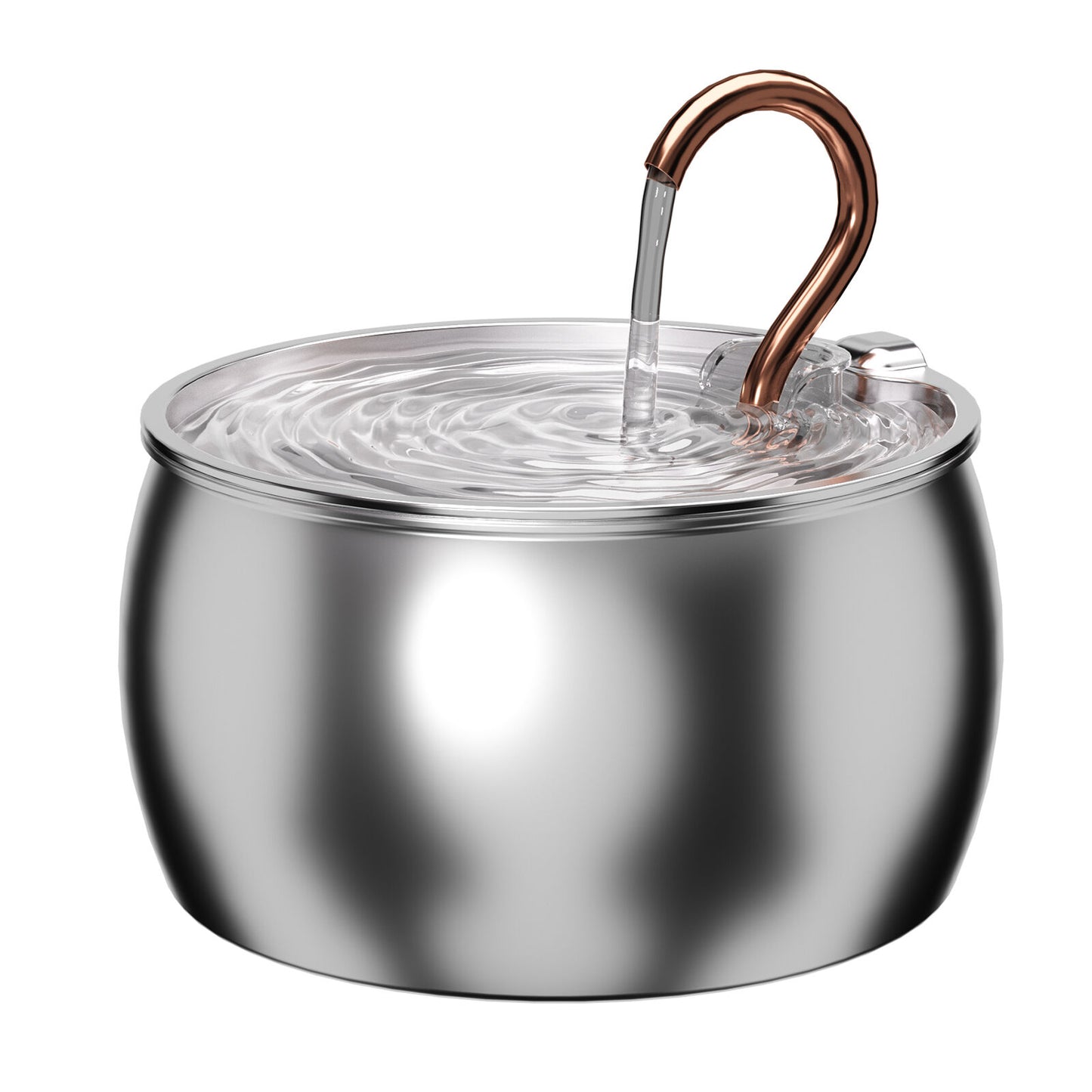 2.5L Automatic Electric Pet Water Fountain Dog Cat Stainless Steel Dispenser Drink Bowl