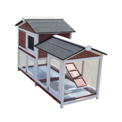 YES4PETS Double Storey XL Rabbit Hutch Guinea Pig Cat Cage Ferret Cage 160x71x99cm