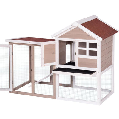 YES4PETS Rabbit Hutch Small Ferret Guinea Pig Cage Hen Chook Cat Kitten House