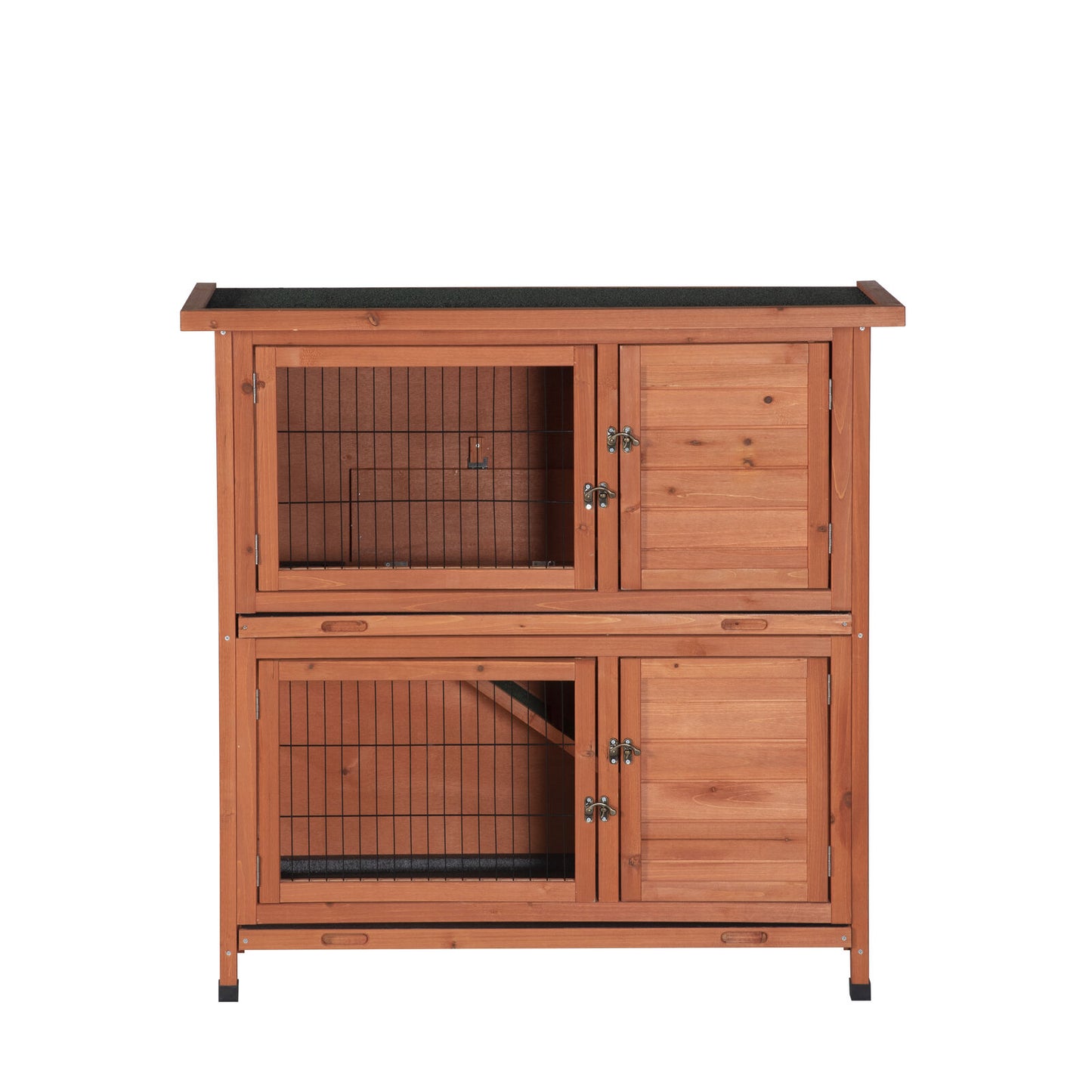 YES4PETS Large Double Storey Rabbit Hutch Guinea Pig Ferret Cage 104cm