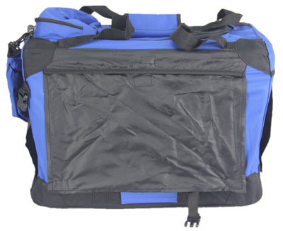 YES4PETS XXXL Foldable Soft Dog Puppy Cat Crate Travel Cage With Curtain-Blue