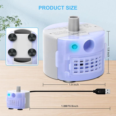 YES4PETS Cat Water Fountain Pump DR-DC Replacement Pump for Pet Water Fountain