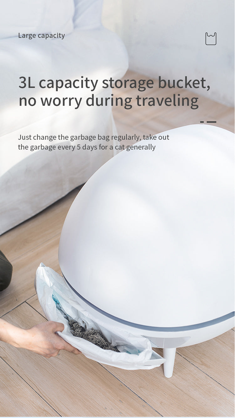 XXL Automatic Smart Hooded Cat Toilet Litter Box Tray House