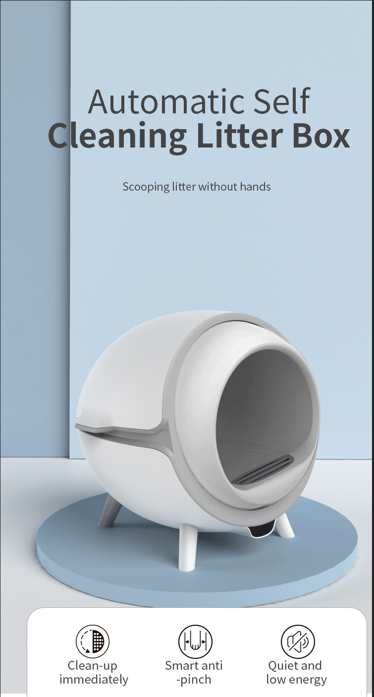 XXL Automatic Smart Hooded Cat Toilet Litter Box Tray House