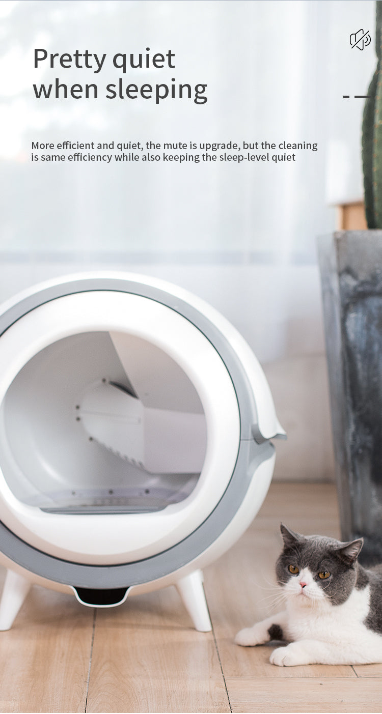 XXL Automatic Smart Hooded Cat Toilet Litter Box Tray House