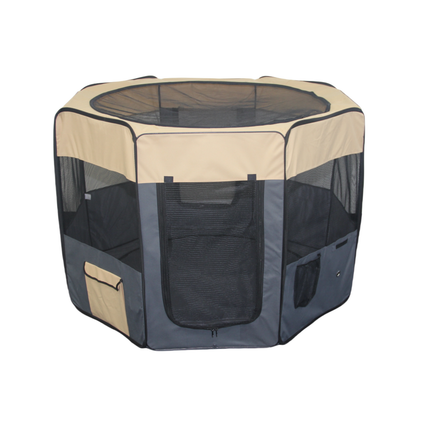 YES4PETS 98 cm High Foldable XL Grey Dog Puppy Cat Cage Soft Playpen Rabbit Enclosure