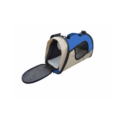 YES4PETS Small Pet Dog Cat Rabbit Guinea Pig Ferret Carrier Travel Bag-Blue