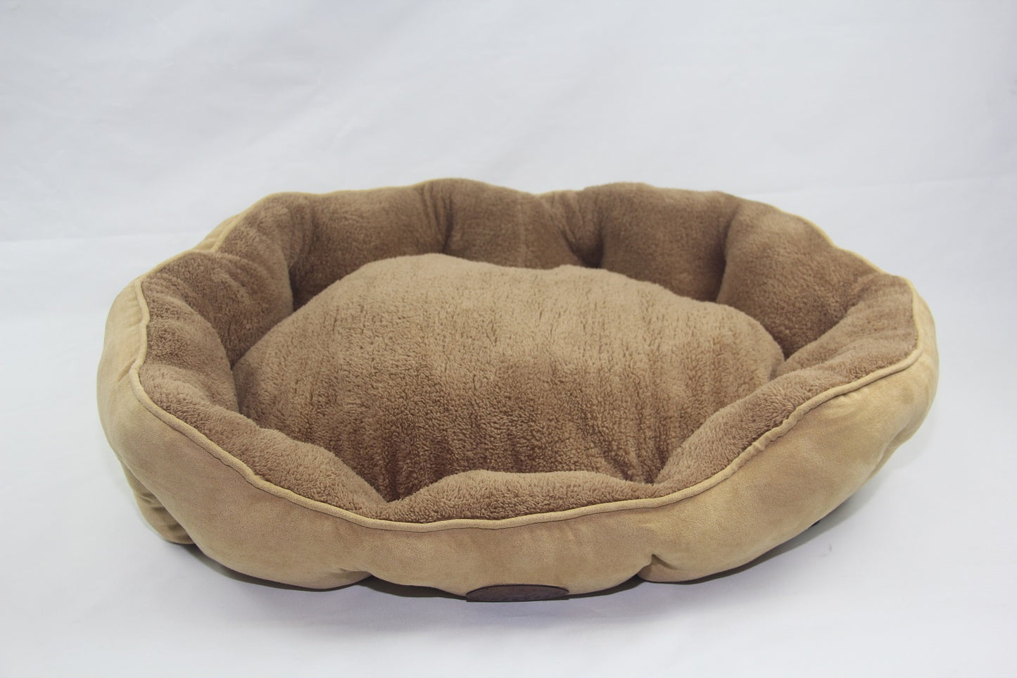 YES4PETS Washable Beige / Grey / Red Fleece Soft Pet Dog Cat Bed-Large