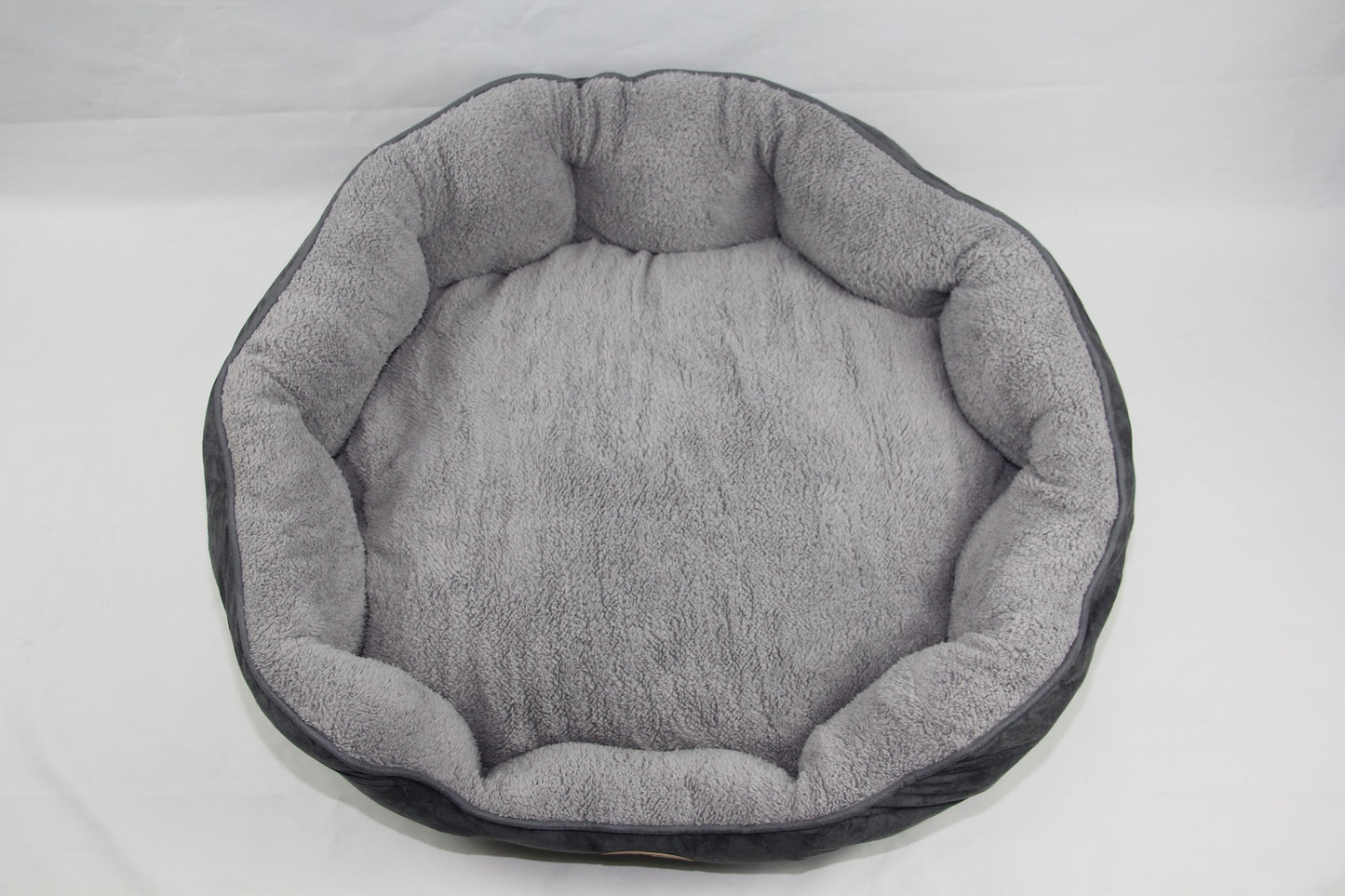 YES4PETS Washable Beige / Grey / Red Fleece Soft Pet Dog Cat Bed-Large