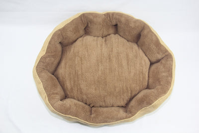 YES4PETS Washable Beige / Grey / Red Fleece Soft Pet Dog Cat Bed-Large