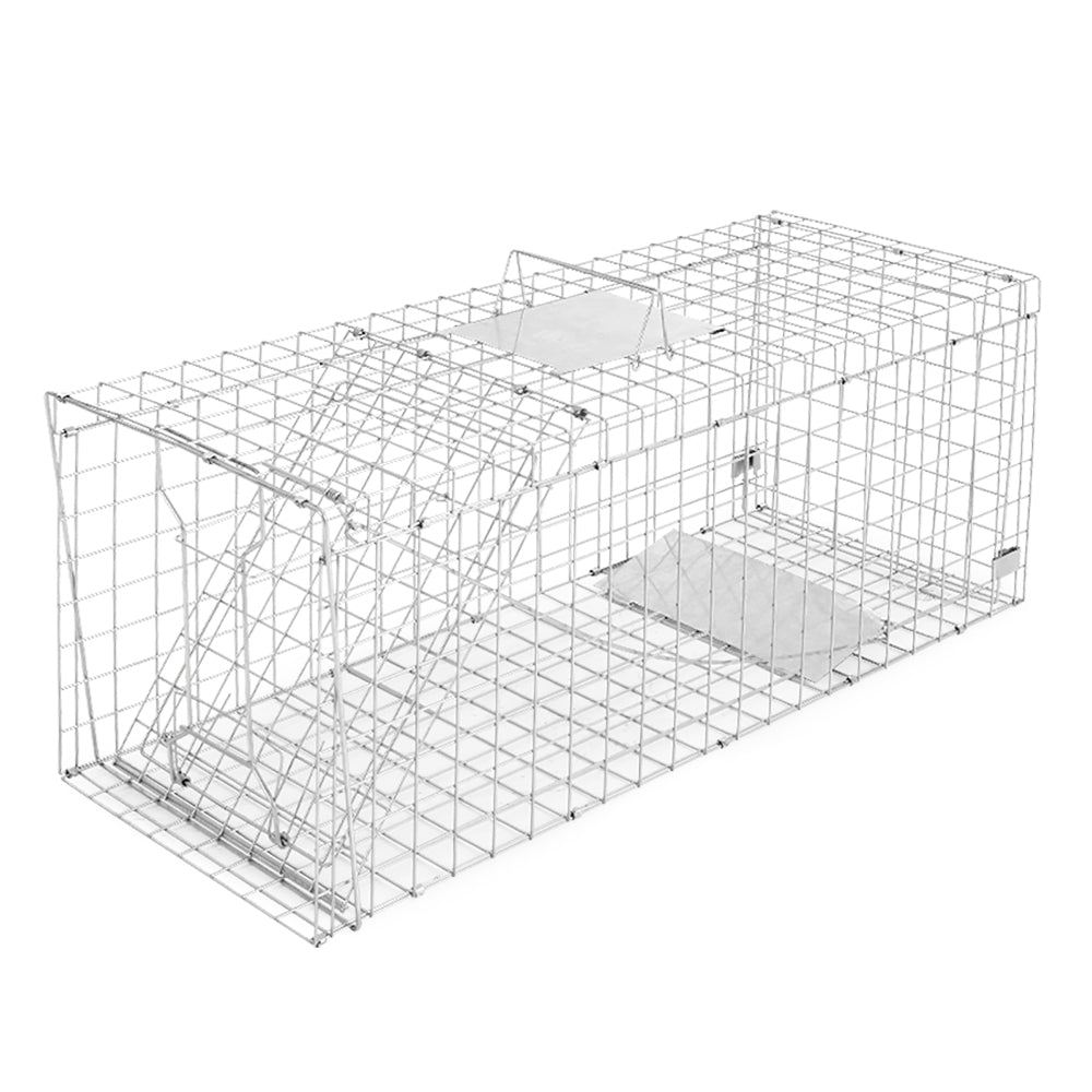 YES4PETS XXXL Animal Trap Humane Possum Cage Live Animal Safe Catch Rabbit Cat Hare 108X40X45CM