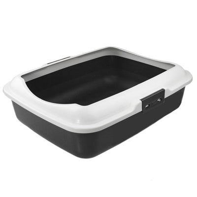 2 X New Rect Portable Cat Kitten Toilet Litter Box Tray
